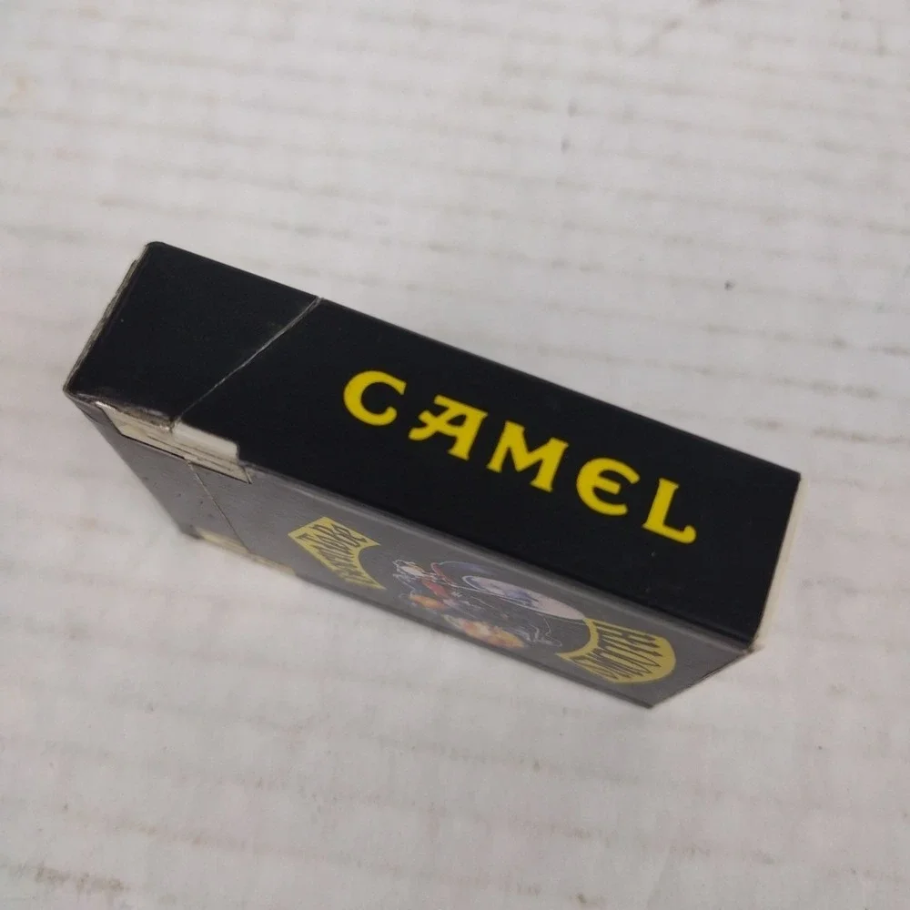 VTG CAMEL Y2K Motorcycle Joe 90's Born to be Smooth Black Flip-Top Lighter